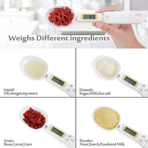 Tusmad Kitchen Food Digital Spoon Scale, Scale 1.1lb/500g(0.1g) Kitchen Tools Accessories with LCD Display Weight Measuring Food Coffee Flour Spices