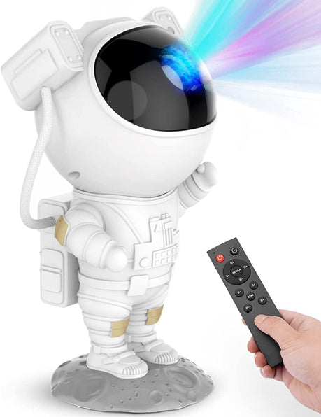 Tusmad Astronaut Star Projector Night Light - | Galaxy Starry Nebula Ceiling Projection Lamp | 360°Adjustable with Timer and Remote | Night Light for Gaming Room,Bedroom Ceiling | Best Gifts for Kids