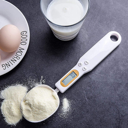 Tusmad Kitchen Food Digital Spoon Scale, Scale 1.1lb/500g(0.1g) Kitchen Tools Accessories with LCD Display Weight Measuring Food Coffee Flour Spices
