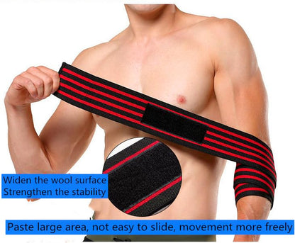 Tusmad Knee Support for Men & Women - Knee Wraps - Knee Stabilizer - Unisex Knee Bands for Sports, Squats, and Heavy Lifting, Washable Fabric, Training Gym Workout