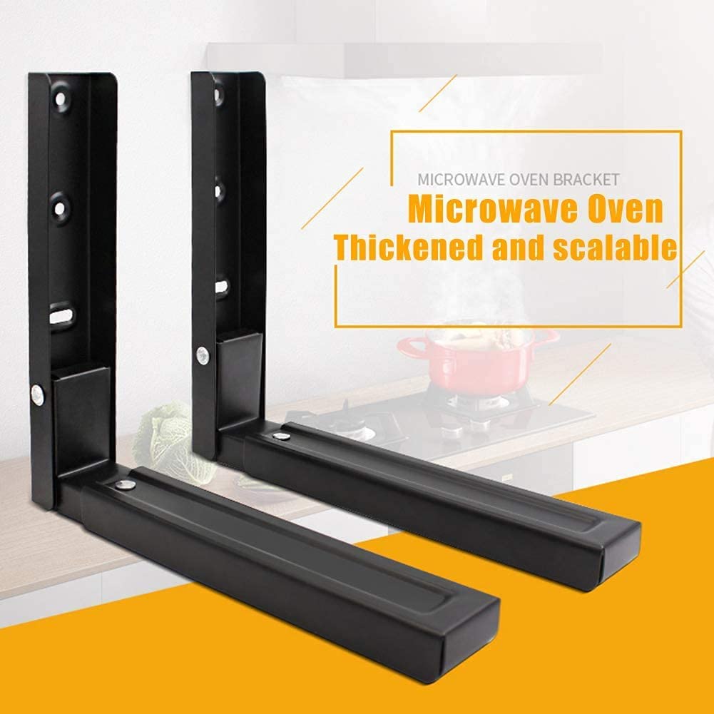 Tusmad Heavy Duty Oven & Microwave Wall Mount Stand,Universal Wall Bracket/Shelf/Holder/OTG Wall Stand for Kitchen with Foldable & Length Adjustable Mechanism 20 Kgs.