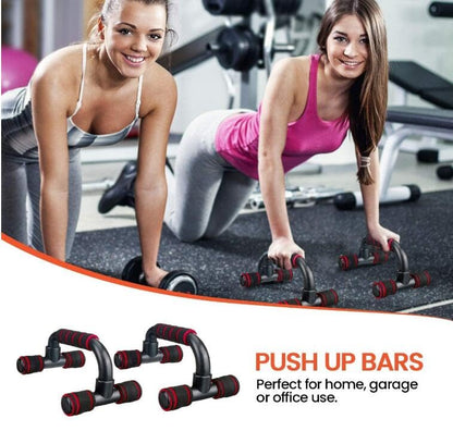 Tusmad Push Up Bars Gym Exercise Equipment Fitness 1 Pair Pushup Handles with Cushioned Foam Grip and Non-Slip Sturdy Structure Push Up Bars for Men & Women