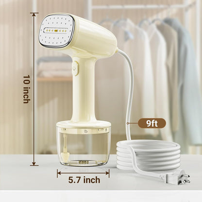 Tusmad Electric Portable Handheld Fabric Clothing Steamer 1000W with Fast Ceramic Heat-Up Plate Vertical & Horizontal Steam Ironing For Clothes Garment Steamers Press 280ml Water tank Travel Steamer